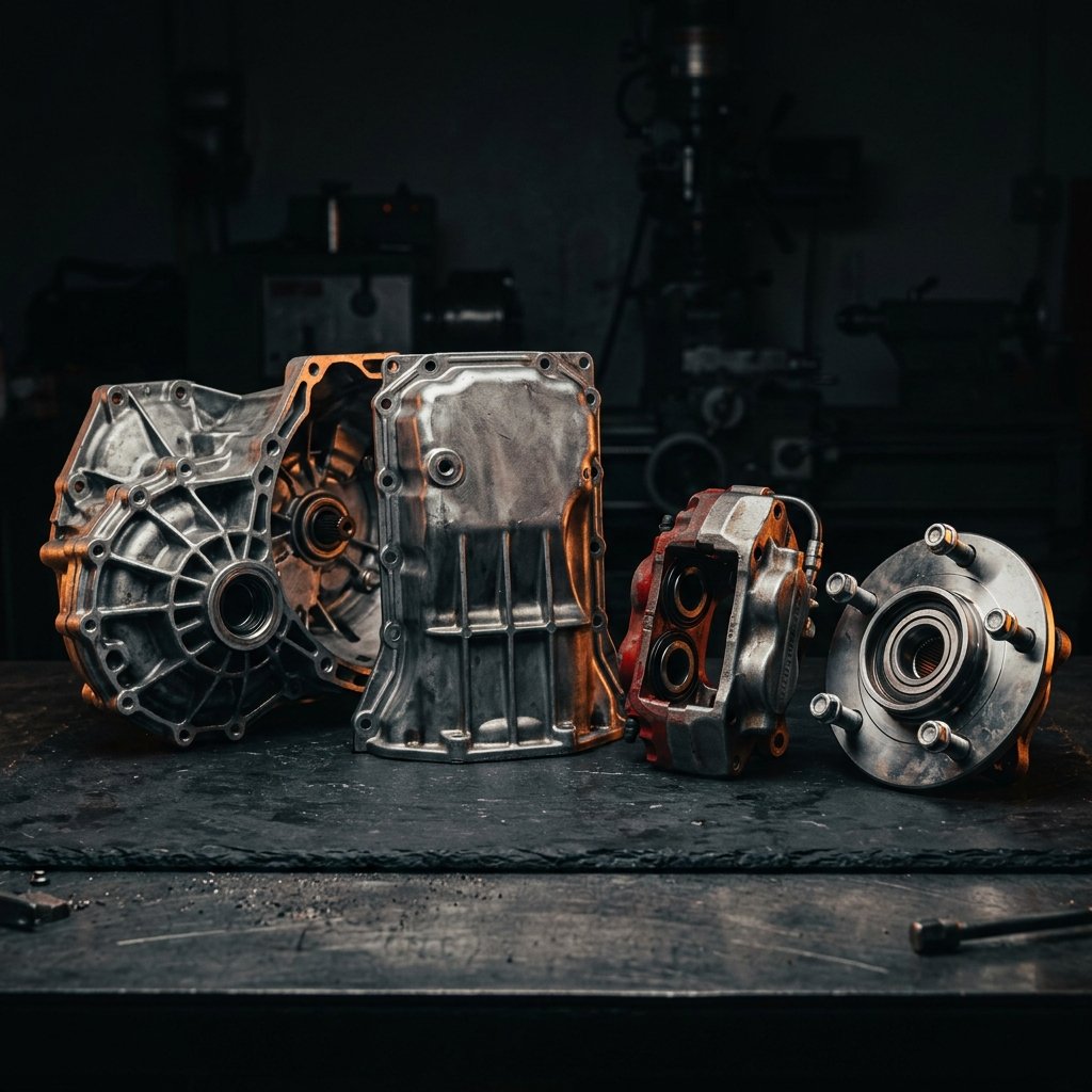 Peças automotivas escaneadas em 3D
